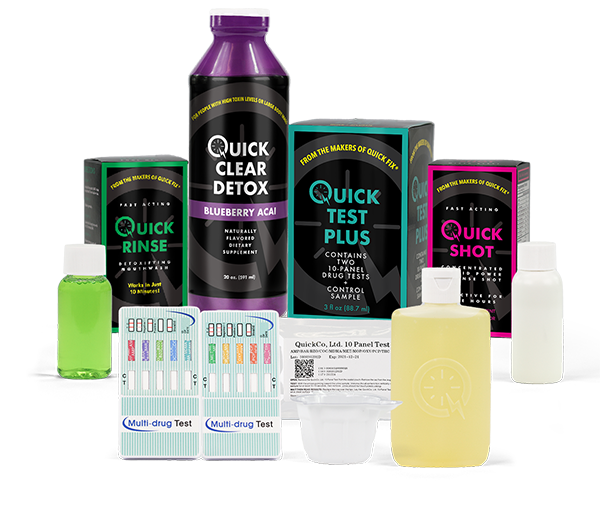 Quick Clear Detox, Quick Rinse, Quick Shot, and Quick Test Plus are Featured as the best detox on urine test kit