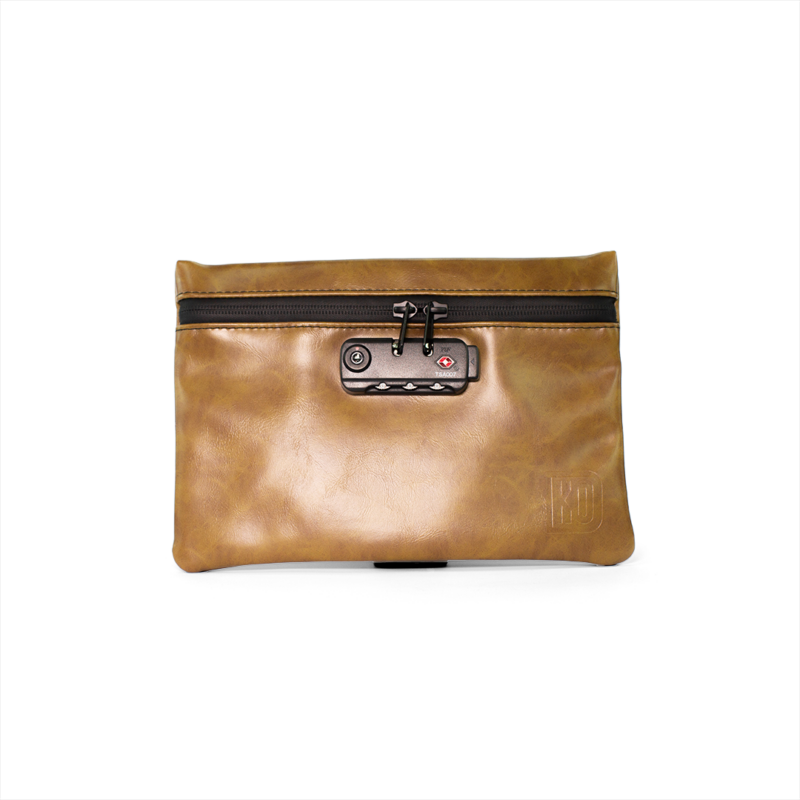 brown hand bag