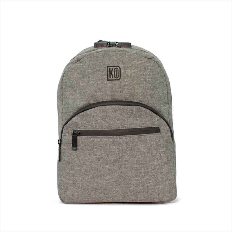 grey backpack